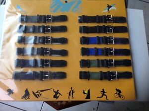 【送料無料】腕時計　ブレスレットドモントルアンティスルギュールロトドbracelet de montre en tissu largeur 18 , lot de 12 amp;amp;amp;