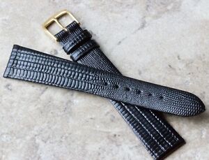 【送料無料】腕時計　フラットアンパッドタイプロングレングストカゲレザーウォッチストラップflat unpadded type long length lizard grain 20mm stunning leather watch strap 16,316円