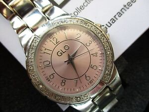 【送料無料】腕時計　グロウォッチスズランニングクォーツladies glo watch,,, in tin with ,, running quartz