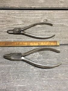 【貨物輸送無料】ウオッチ ヴィンテージウォッチメーカージュエラーパットペンチearly vintage watchmakers jewelers crimping and bending pliers pat applied for