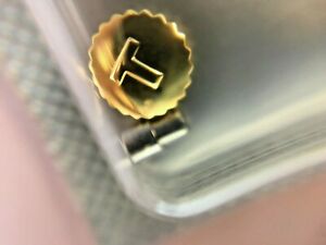 【貨物輸送無料】ウオッチ ケースチューブタップイエロークラウンtissot yellow  crown with case tube   t350036869   t063  50x25粍 tap 10