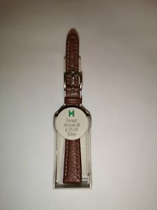 【送料無料】腕時計　ブラウンアンチストラップ hirsch forest artisan brown anti allergy genuine leather 12mm watch strap