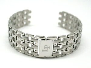 【送料無料】腕時計　ルシアンピカールステンレススチールストラップシルバーフィットケパlucien piccard 19mm stainless steel watch strap 7 silver fits kepa 11571