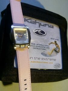 【送料無料】腕時計 カフナクォーツレディースピンクbnip ladies striking kahuna quartz watch pink leather