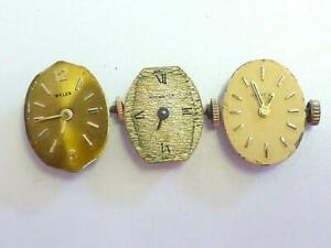 【送料無料】腕時計　ヴィンテージワイラーニコレットジュネーブレディースムーブメントゴールドトーン3 vintage wyler nicolet geneva ladies 17 jewels wrist watch movement gold tone