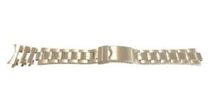 【送料無料】腕時計　ローズゴールドオイスターブレスレットカーブエンドフィットrose gold finish oyster bracelet with curved ends fits rlx 18mm 20mm 22mm