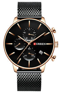 【送料無料】腕時計 スポーツクォーツメンズタイマーステンレスメッシュmens date timer stainless steel mesh with multifunction sports quartz watch|hokushin