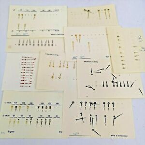 【送料無料】腕時計　ウォッチメーカーズユニバーソカードウォッチハンズロットgood lot of mixed carded watch hands for watchmakers inc universo bt86