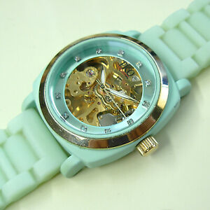 【送料無料】腕時計　オロジスケルトンマニュアルミントグリーンtko orlogi women’s skeleton manual wind watch mint green