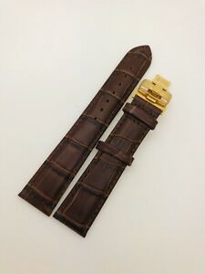 【送料無料】腕時計　バックルティソブラウンレザーウォッチストラップ 20,860円