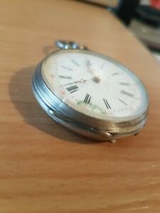 【送料無料】腕時計　モントレグーセットアンアルジャンルバランシエオシッレビエンリレルデクリプティフmontre gousset en argent le balancier oscille bien lire le descriptif
