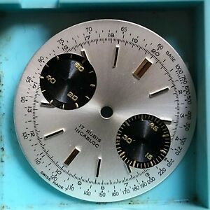 【送料無料】腕時計　カドランドモントレクロノグラフヴィンテージインカブロックcadran de montre chronographe vintage 7733 incabloc 299mm 45minutes nos