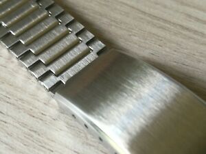 【送料無料】腕時計　ヴィンテージブレスレットスチールvintage bracelet nos 18mm steel watch