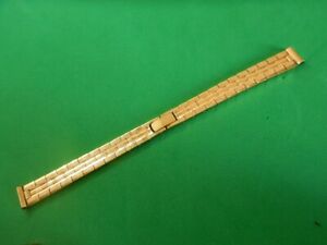 【送料無料】腕時計　オリジナルブレスレットアネスプラケコンビエントオ11 mm original bracelet annees 50 nos plaque or convient au 12 mm