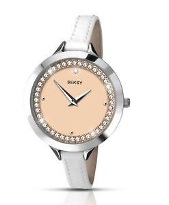 【送料無料】腕時計　セクシーレディースレザーストラップウォッチseksy ladies leather strap watch 2155snp 22,350円