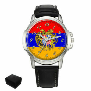 【送料無料】腕時計　アルメニアアルメニアフラグイーグルメンズarmenia armenian flag eagle gents mens wrist watch birthday gift engraving