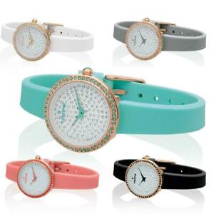 【送料無料】腕時計　オロロギドナフープスシリコーンオランラートロススワロフスキーレディorologio donna hoops diva 2602lrg silicone colorato rose swarovski lady