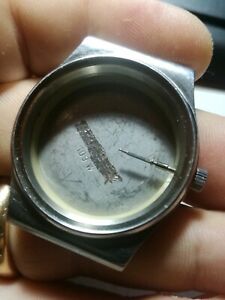 【送料無料】腕時計　キャッサケースアシエイノックススイスメイドフォンデッロオールスチールコンコロナcassa case watch acier inox swiss made fondello all ssteel 33x37mm con corona