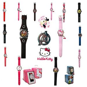 【送料無料】腕時計　ライセンスアナログクォーツウォッチレザーストラップボックスキッズlicensed 24cm analoge quartz watch w leather strap in gift box kids xmas gift