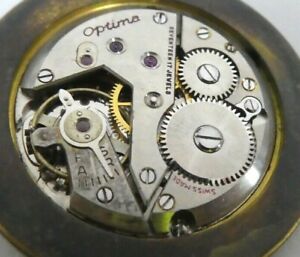 【送料無料】腕時計　ヴィンテージオプティマムーブメントvintage eta 900 optima watch movement 17 jewels fur parts l 17