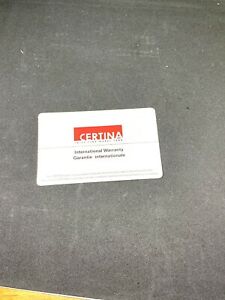 【送料無料】腕時計 カードガランツィアウフィシアレヴィンテージコンディツィオーニcertina card garanzia ufficiale vintage condizioni come in foto
