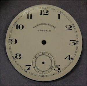 【送料無料】腕時計　カドランフォンドモントルグーセットアンシエンビストクロノメトレcadran fond de montre a gousset email emaille ancien bistos chronometre 42 22,052円