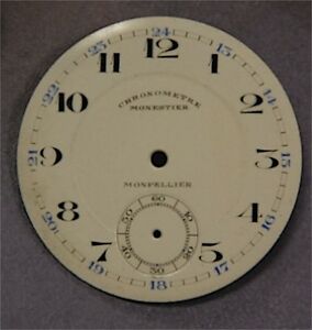 【送料無料】腕時計　カドランフォンドモントルグーセットアンシエンモンペリエクロノメトルcadran fond de montre a gousset email emaille ancien monpellier chronometre 52