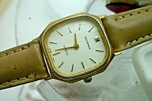 【送料無料】腕時計　レディーステクノススイスクォーツヴィンテージladies 21mm technos 7j eta 980005 swiss quartz vintage watch