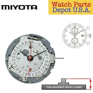【送料無料】腕時計　オリジナルミヨタリーニュクロノグラフoriginal miyota 0s11, 13 12 ligne, 3 hands, date 3, 2 eyes 6,12 chronograph