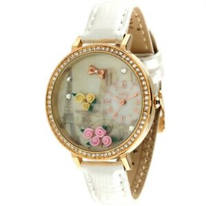 【送料無料】腕時計　パリテーマファッションウォッチピクチャークリスタルラインストーンエッフェルアナログparis theme fashion watch 3d picture crystal rhinestone eiffel tower analog