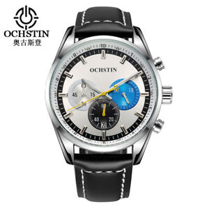 【送料無料】腕時計　メンズミリタリークロノグラフウォッチクォーツウォッチレザーochstin mens military chronograph watch quartz watch leather waterproof watch