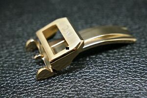 【送料無料】腕時計　イエローゴールドステンレスreplacement 18mm yellow gold stainless steel deploymentclasp for iwc watch