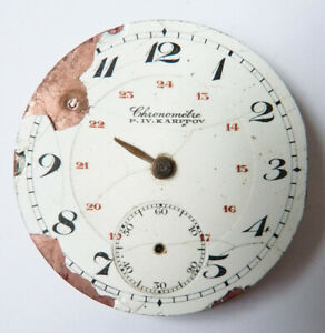 【送料無料】腕時計　ムーヴメントドモントルグーセットドポッシュクロノメトレカルポフmouvement de montre a gousset de poche chronometre karppov