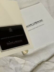 【送料無料】腕時計　ボームメルシエガランツィアコンリブレットイストツィオーニコンディツィオーニbaumeamp;mercier watch garanzia con libretto istruzioni condizioni come in foto