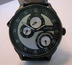 【送料無料】腕時計 アウグストシュタイナージェントルメンツクォーツデイデイウォッチaugust steiner gentlemens quartz daydate watch 49500