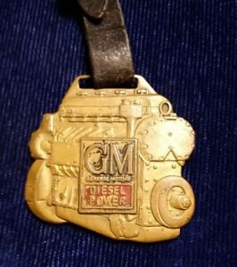 【送料無料】腕時計　バージョンデトロイトエンジンレザーストラップ6 older version gm detroit engine division watch fob w leather strap