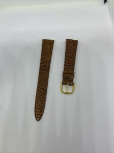 【送料無料】腕時計　トゥルノートカゲブラウンウォッチストラップサイズ tourneau genuine lizard brown watch strap size 18 mm 1116