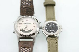 【送料無料】腕時計　タイムスアーミトロンステンレスワーキングクォーツtimex expedition armitron men women watch stainless steel leather working quartz