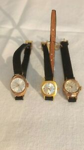 【送料無料】腕時計　モントレブレスレットドフェムアンシエンヌメカニックプラケヴィンテージmontre bracelet de femme ancienne mecanique plaque or vintage lip, erdar, arnol