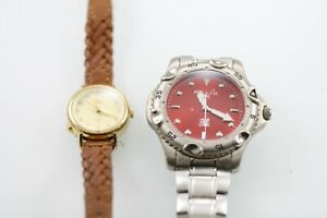 【送料無料】腕時計　タイムスインディグロウォッチブラウンレザーステンレスクォーツtimex indiglo relic watch men women brown leather stainless quartz working