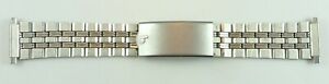 【送料無料】腕時計　ヴィンテージステンレスブレスレットvintage stainless steel wristwatch bracelet w adjustable ends 158mm 217mm