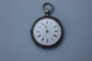 【送料無料】腕時計　エレベーターシルバーsilberne taschenuhr mit schlusselaufzug, 19jahrhundert
