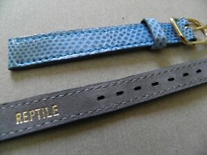 【送料無料】腕時計 ブレスレットアンブルブリールベルファブリケーションフランセーズ14 mm bracelet en reptile veritable bleu ciel belle fabrication francaise
