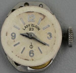 【送料無料】腕時計　ヴィンテージレディエルギンvintage lady elgin 830a 23j 6adj movement runs 5m24h