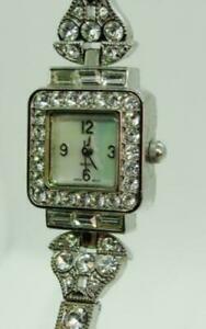 【送料無料】腕時計　ラインストーンカバークォーツバッテリーwoman watch rhinestone covered quartz 7 14 used running battery