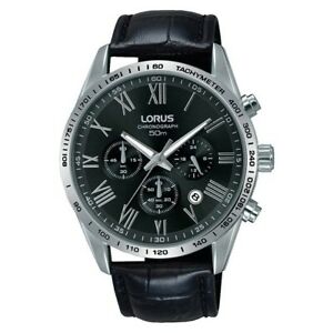 【送料無料】腕時計　ロラスゲンツクロノグラフレザーストラップウォッチlorus gents chronograph leather strap watch rt385fx9 lnp