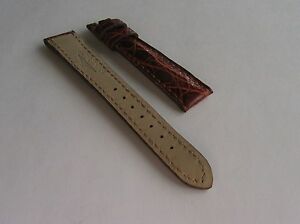 【送料無料】腕時計　ロンジンシントゥトリノストラップコッコドリーロカラーゴールドlongines cinturino watch strap in coccodrillo colore gold mm15