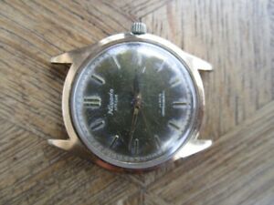 【送料無料】腕時計 ヴィンテージゴールドメッキニバダマニュアルウォッチvintage goldplated nivada manual watch cal eta 2390 for parts
