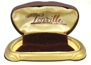 【送料無料】腕時計　ヴィンテージロンビルプレゼンテーションボックスタグアールデコゴールドレッドvintage lonville wrist watch presentation box tag art deco gold red lthr