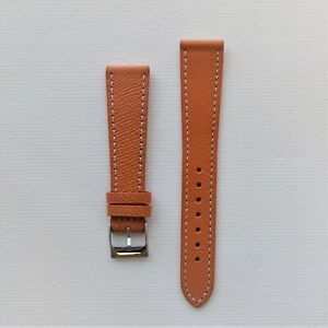 【送料無料】腕時計 ハニーオレンジテクスチャレザーウォッチストラップ18mm honey orange textured leather watch strap